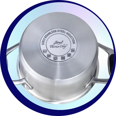 Stainless Steel Five-Layer Disc Bottom