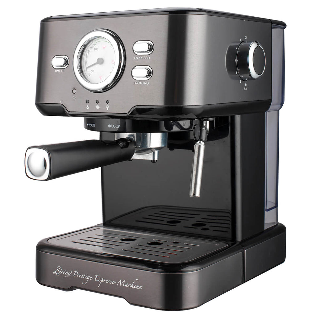 Sirena Prestige Espresso Machine, 15 Bar Espresso and Cappuccino Maker